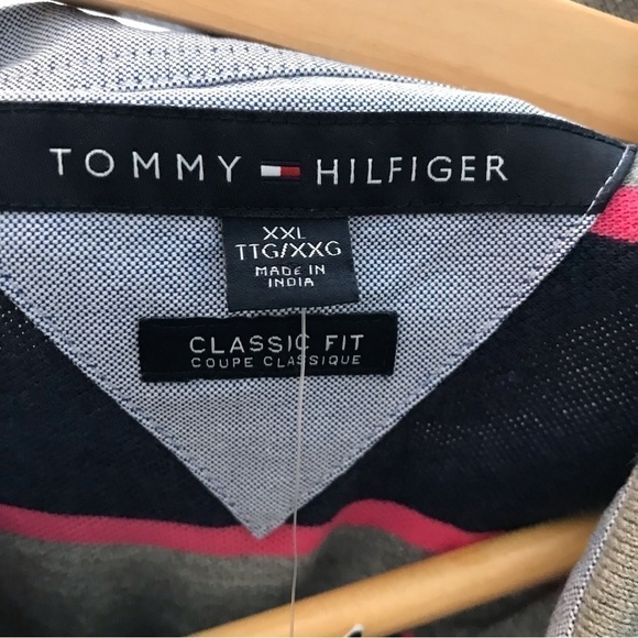 TOMMY Hilfiger striped polo shirt top XXL Big and Tall. New with tags. - Picture 5 of 6